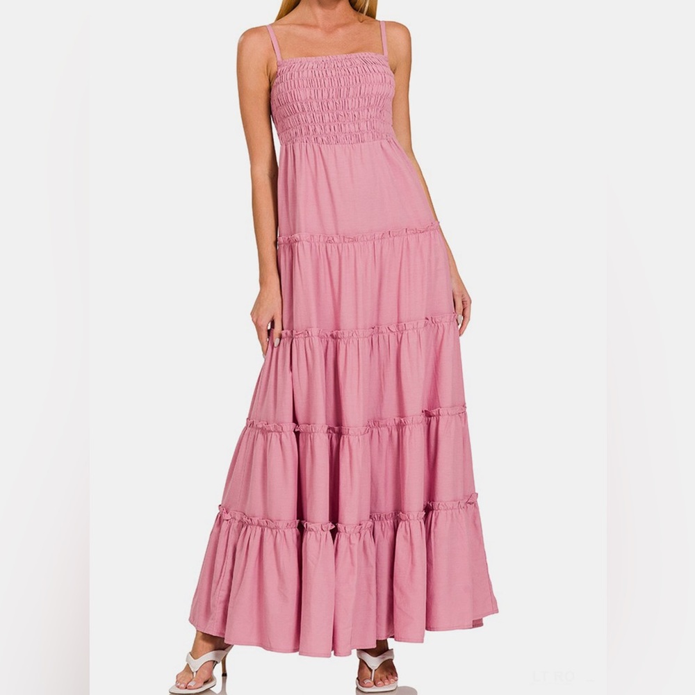 Zenana Outfitters Pink Maxi Dress